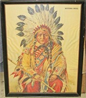 Culver Pictures Vintage Lithograph Of Sitting Bull