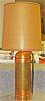 Vintage Copper & Brass Fire Extinguisher Lamp