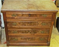 Renaissance Revival Marble Top Dresser