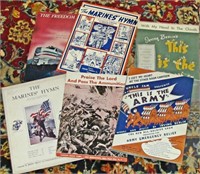 Forty-four Pieces Vintage Sheet Music