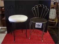 Set of 2 Metal Vanity Chair