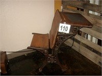 Very Old Wood & Iron School Desk