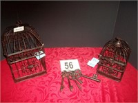 2 Birdcages & Skeleton Keys - Metal