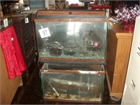 2 Large Fish Tanks, Accessories & Stand