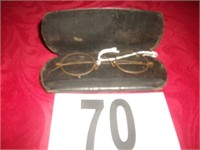 Antique Eye Glasses with Case