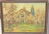R.A. Fox Vintage Landscape "Blossom Time"