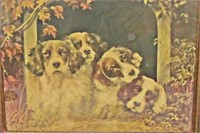 Lithograph "Four Of A Kind" Adelaide Hiebel