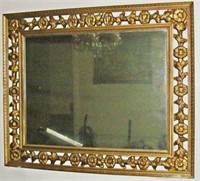 Large, Mid-Century Syroco Style Mirror