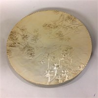 Arthur Amour Dogwood & Butterfly Hammered Tray 18"