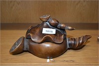 Chinese Yixing teapot Taro form with impressed