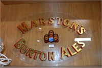 Original pub window advertising sign 'Marston's
