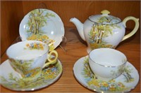 Shelley part teaset 'Daffodil Time', includes