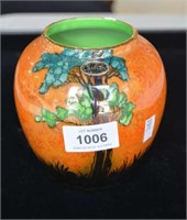 Carltonware lustre vase 'Rabbits At Dusk' 11.5cm T