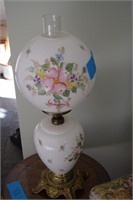"Gone with the Wind" Double Globe Han Painted Lamp