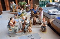 3-Norman Rockwell Figurines