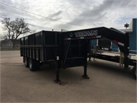 2016 Titan 16' Hydraulic Lift Dump Trailer