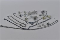 Collection Of Vintage Rhinestone Jewelry
