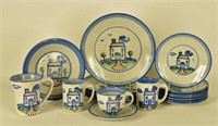 Collection Of M A Hadley House Painted Pottery