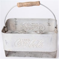1950s Aluminum 6-Pack Bottle Carrier Coca-Cola