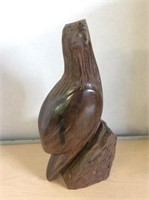 Carved Wooden Bird - Marked Nfx