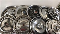 Man cave or garage hubcap wall art