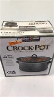 New in box crock pot, never used, box damaged in