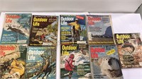 1967 - 1972 assorted outdoor life magazines