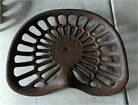 Deering cast-iron seat