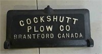 Cockshutt Plow Co. Cast Iron Toolbox cover
