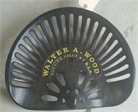 Walter A. Wood  cast iron seat