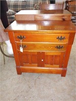 Lot #27 Victorian Oak two drawer over two door