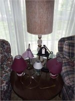 Lot #11 Lamp and table lot to include; Ceramic