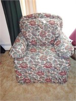 Lot #12 (2) Upholstered chairs to include;