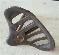 Cast iron pedal seat with bracket