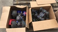 4 boxes of RC cars