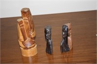 3 Wood Carvings