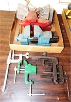 Lot of Bench Vises & Clamps