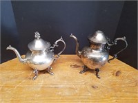 B2- 2 SILVER PLATED TEA POTS