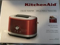 KITCHEN AID 2 SLICE TOASTER W/EXTRA WIDE SLOTS