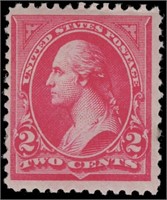 US stamp #251 Mint LH F/VF with perf thin CV $375