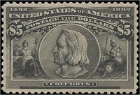 US stamp #245 Mint HR VF/XF CV $2400