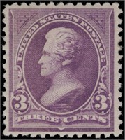 US stamp #257 Mint LH VF+ attractive CV $160