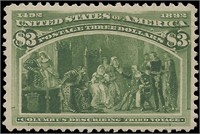 US stamp #243 Mint LH VF CV $1500