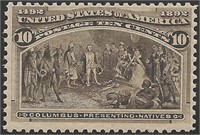 US stamp #237 Mint NH F/VF P.O. Fresh CV $285