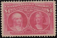 US stamp #244a Mint HR VF+ CV $2000