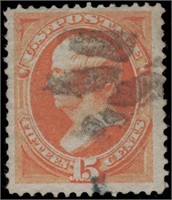 US stamp #163 Used VF with nibbed perfs CV $160