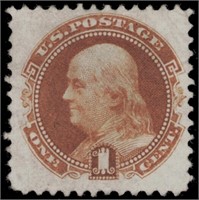 US stamp #123 Unused No Gum VF CV $230