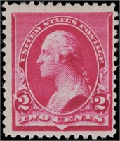 US stamp #220a Mint LH F/VF Cap on left 2 CV $150