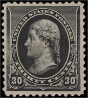 US stamp #228 Mint LH VF+ Weiss cert CV $300