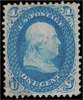 US stamp #63 Mint OG F/VF bright CV $300